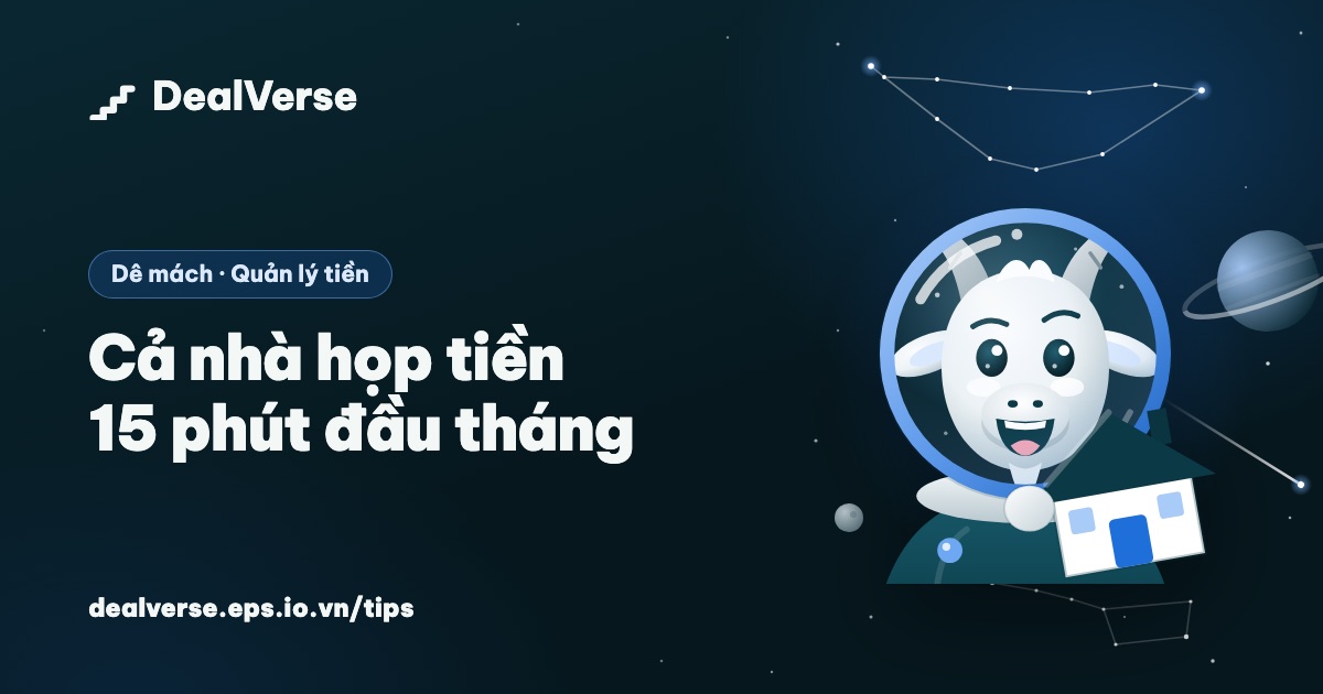 Cả nhà họp tiền 15 phút đầu tháng