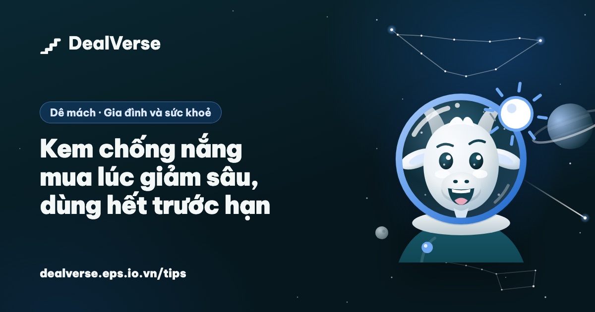 Kem chống nắng mua lúc giảm sâu, dùng hết trước hạn