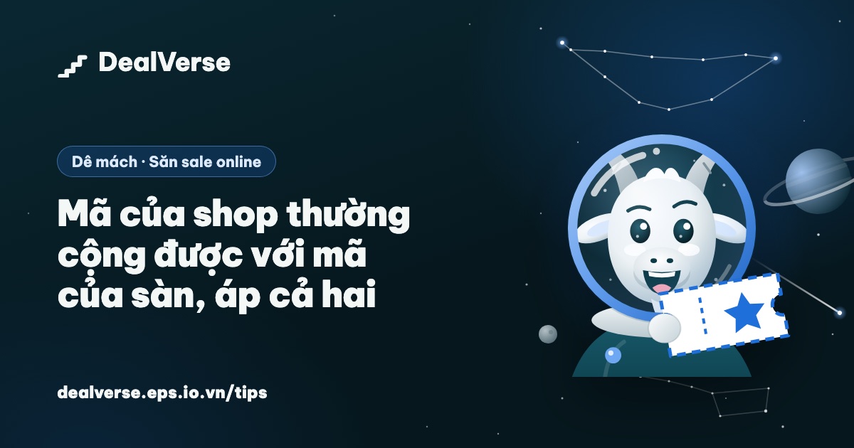 Mã của shop thường cộng được với mã của sàn, áp cả hai