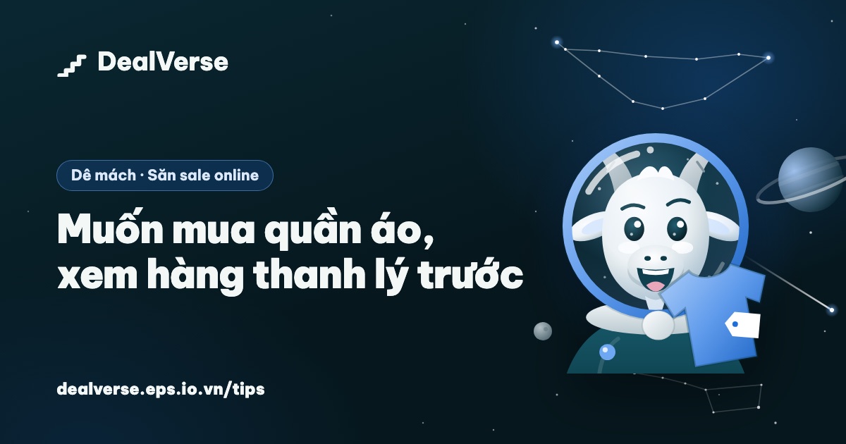 Muốn mua quần áo, xem hàng thanh lý trước