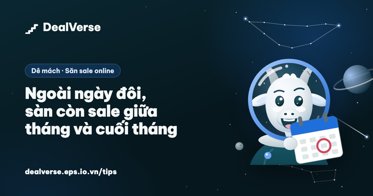 Ngoài ngày đôi, sàn còn sale giữa tháng và cuối tháng