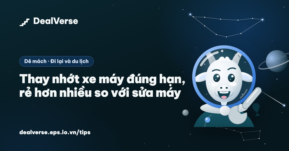 Thay nhớt xe máy đúng hạn, rẻ hơn nhiều so với sửa máy