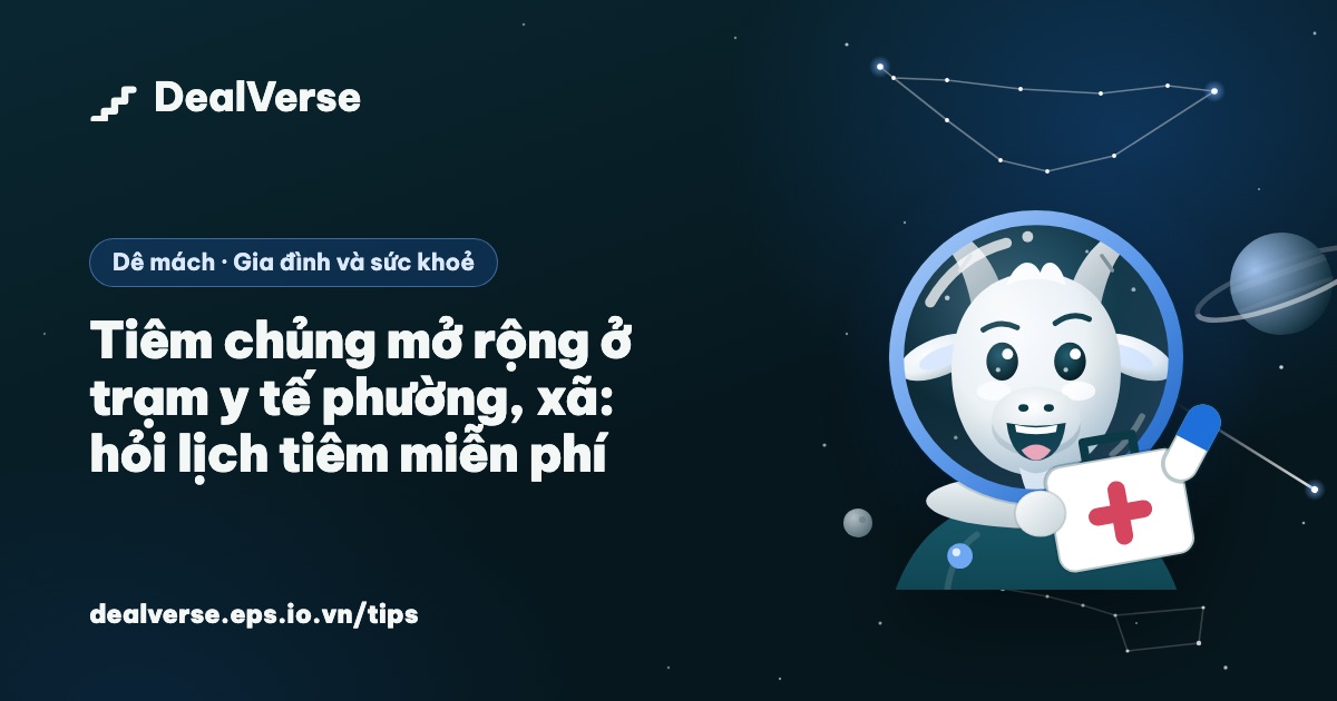 Tiêm chủng mở rộng ở trạm y tế phường, xã: hỏi lịch tiêm miễn phí