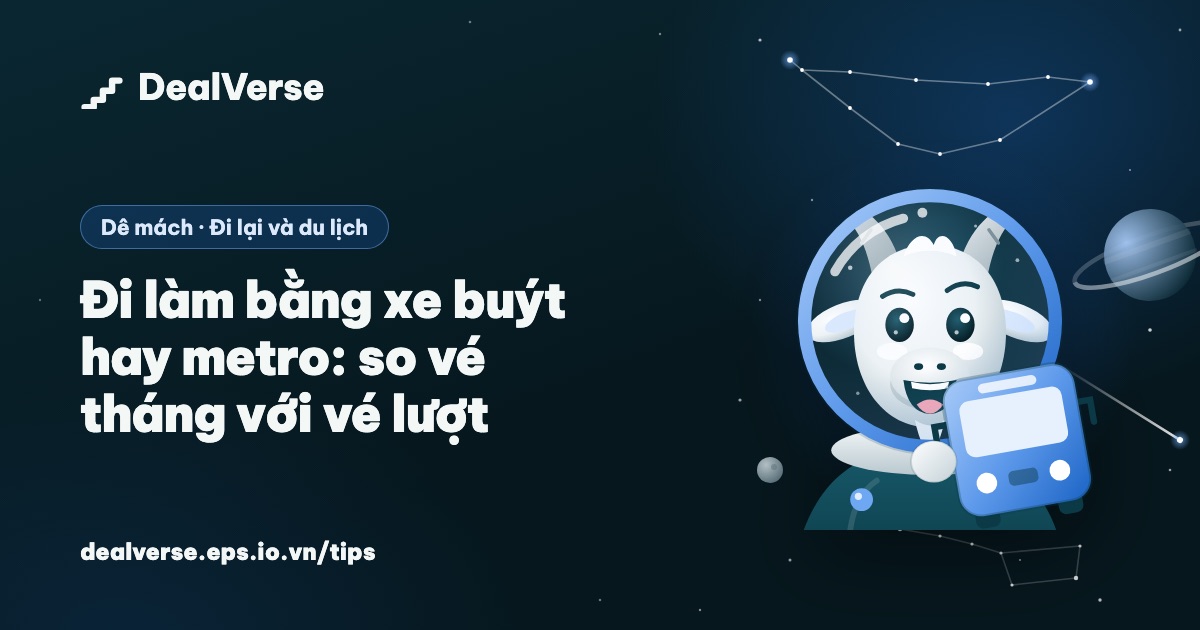 Đi làm bằng xe buýt hay metro: so vé tháng với vé lượt